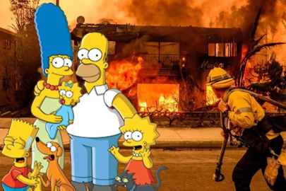 20 yıl öncesinden bilmişler! Simpsonlar’ın çarpıcı ABD yangını detayı şoke etti