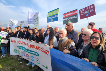 Bursa'da Dünya Sulak Alanlar Gününde İznik Gölü için ortak çağrı! "İznik Gölü'nü Savunacağız'