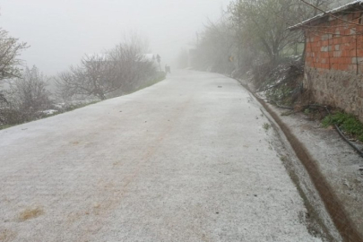 Bursa'nın yükseklerinde kar, alçaklarında ayaz var!