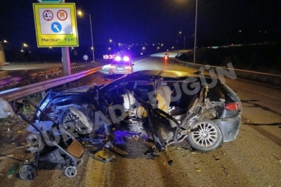 Bursa'da gençlerin gecesi facia ile bitti! 1 ölü 3 yaralı...