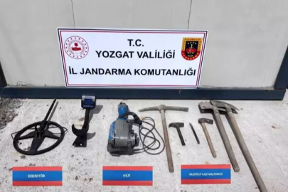 Yozgat'ta Kaçak Kazı Yapan 4 Kişi Suçüstü Yakalandı