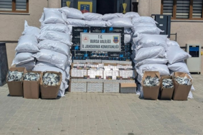 Bursa'da milyonluk kaçak tütün operasyonu!