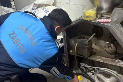 Zabıtadan merdiven altı imalathaneye baskın