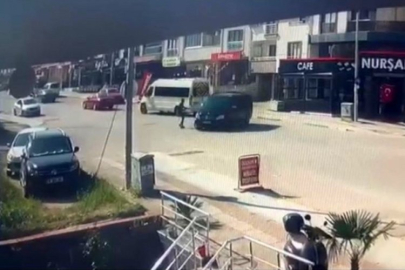 Bursa'da şok eden görüntü! Facia böyle teğet geçti