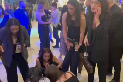 Deprem korkusu düğünün ortasında bayılttı!