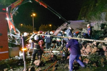 Samsun'da heyelan! Enkaz altında kalanlar var...