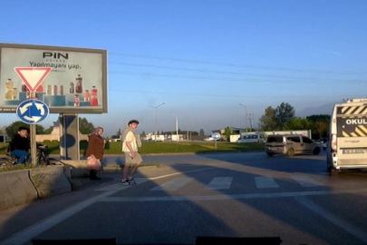 Bursa'da şaşkına çeviren anlar!