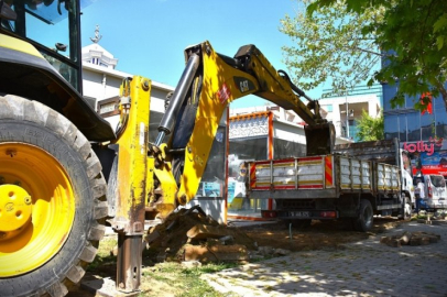 Bursa Gemlik'te kaldırımlar genişliyor