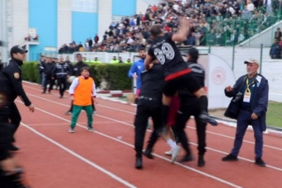 Şampiyonluk maçında tekmeli, yumruklu kavga