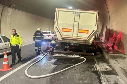 Bursa Osmangazi Tüneli'nde korku dolu anlar