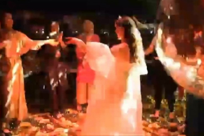 Düğünde korkunç anlar: Gelinin üstüne düştü