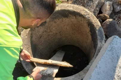 Bursa'da şaşkına çeviren olay! Su hattının içinden çıktı