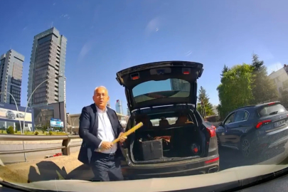 Ankara Trafiğinde Dehşet: Beyzbol Sopasıyla Yol Kavgası