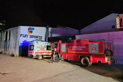 Dev mobilya fabrikasında korkutan anlar!