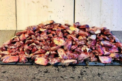 Mide bulandıran görüntü! Jandarma tonlarca et yakaladı...