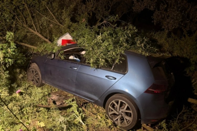 Bursa'da korkutan kaza! Savruldular...