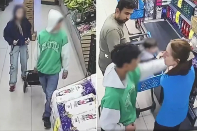 Güpegündüz zincir marketi soyan çocuklardan korkunç tehdit!