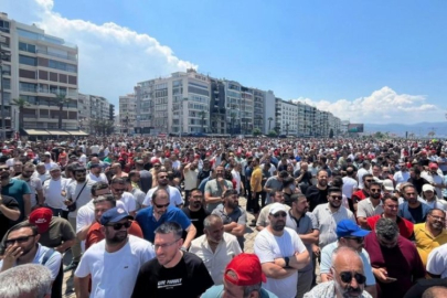 İşçiler sokaklara döküldü! Kuyruğun ucu bucağı gözükmedi