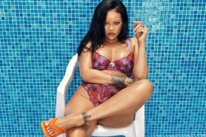 Kendi markası için modellik yapan Rihanna'yı görenler hamile olduğuna inanamadı