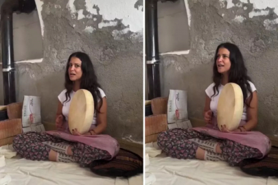 Babasını Türkiye'de tanımayan yok! Köyünde şalvar giyip ilahi söyledi...