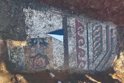 Kahramanmaraş'ta altyapı çalışmasında 1500 yıllık mozaik bulundu