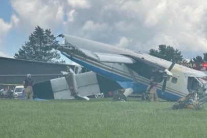 ABD'de uçak yere çakıldı!