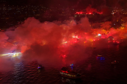 Göztepe geceyi aydınlattı