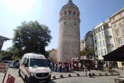 Galata Kulesi'nde korkunç olay!