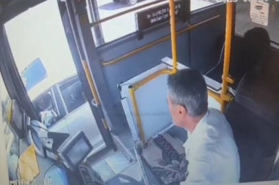 Otobüs şoförüne direksiyon başında silahlı saldırı: O anlar kamerada