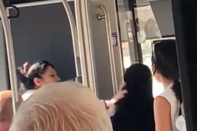 Otobüste tesettür kavgası!