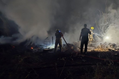 Bursa'da bağ evi alevlere teslim oldu