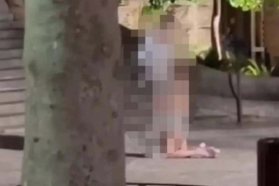 Tarihi eserin önünde cinsel ilişki skandalı!