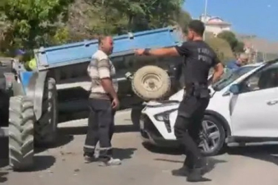 Bursa'da römorka arkadan çarptı, ortalık karıştı!