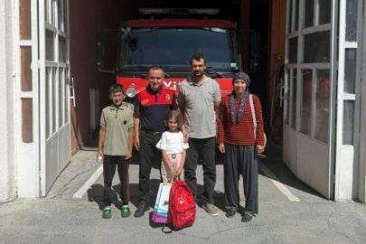 Koca bir köyü yanmaktan kurtardı...