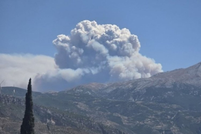 Sınırda yangın: Alevler hızla büyüdü!
