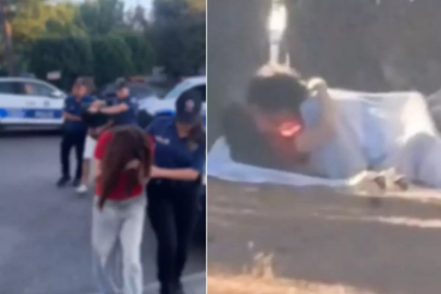 Parkta güpegündüz cinsel ilişki skandalı