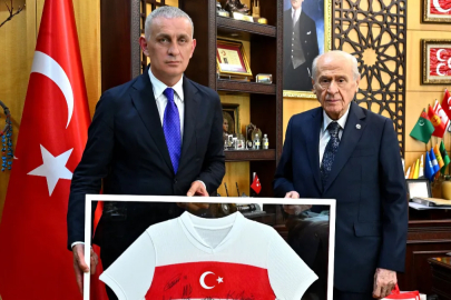 TFF Başkanı Hacıosmanoğlu'ndan Bahçeli'ye ziyaret