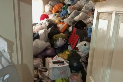 Evden 6 kamyon çöp çıktı