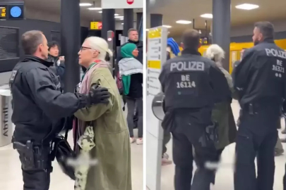 Almanya'da Filistin destekçilerine polis şiddeti! O anlar kameralarda