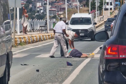 Yalova'da motosiklet, karşıya geçmek isteyen yayaya çarptı: 2 yaralı