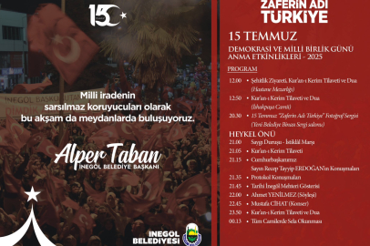 İnegöl Belediyesi’nden 15 Temmuz Programlarına Davet