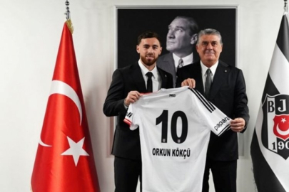 Orkun Kökçü resmen Beşiktaş'ta: 20 bin taraftarın önünde sözleşme imzaladı