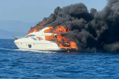 Bodrum'da yanan tekne ünlü iş insanına ait çıktı!