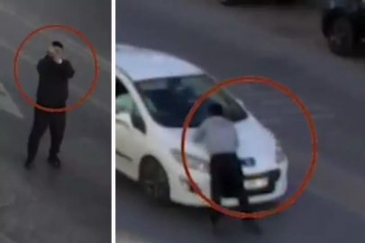 Fenerbahçe stadı önünde el hareketi yaptı! Uyaran güvenlik görevlisini arabayla metrelerce sürükledi