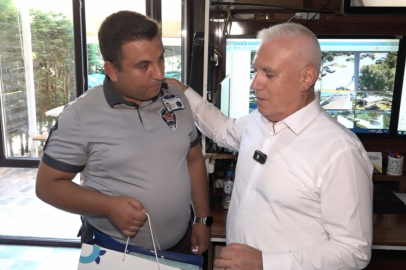 Mustafa Bozbey'den kahraman güvenlikçiye ödül!