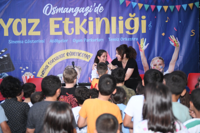 Yaz etkinliklerinde çocuklar ve aileler doyasıya eğlendi