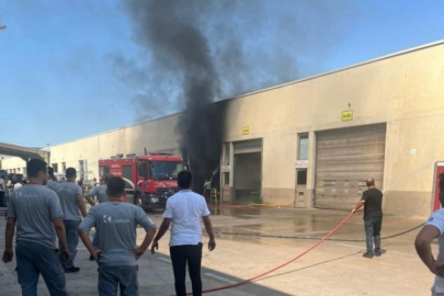 Bursa'da fabrika yangını otobüse sıçradı