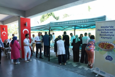 Nilüfer Belediyesi'nden şehit ve gazi yakınlarına aşure ikramı