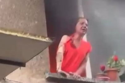 Bursa'da alevlerin arasında kaldı!