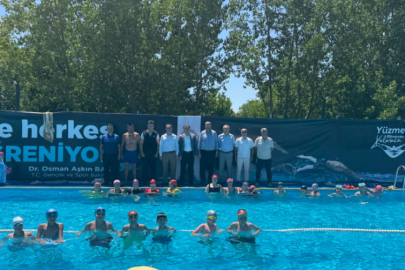 Keles'te çocukların havuz keyfi: Mutluluktan uçtular...